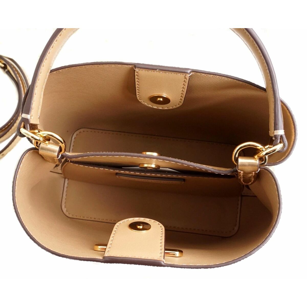 Shoulder Bag Michael Kors PRATT Golden 20 x 17 x 10 cm-1
