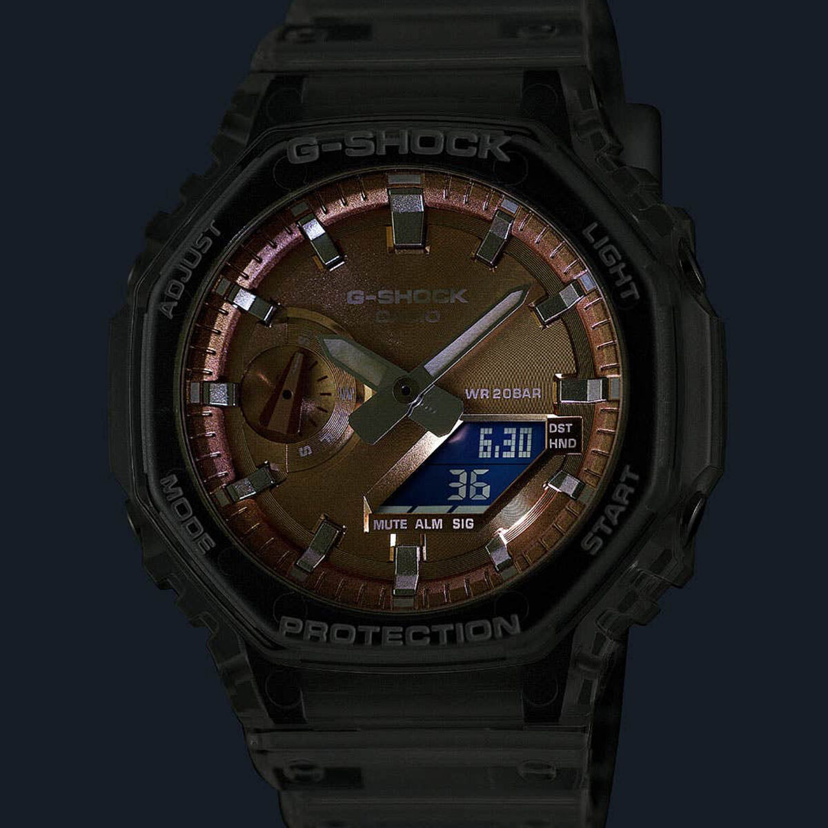 Men's Watch Casio G-Shock BRIGHT METALLIC - LIGHT BLUE (Ø 44,5 mm)-3