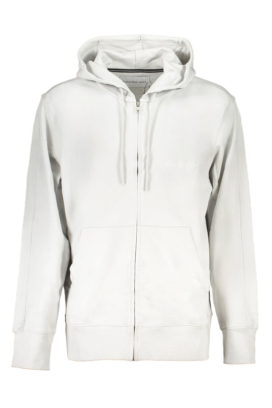 CALVIN KLEIN MEN'S GRAY ZIP SWEATSHIRT-0