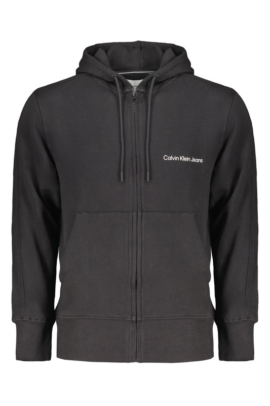 CALVIN KLEIN MEN'S BLACK ZIP SWEATSHIRT-0