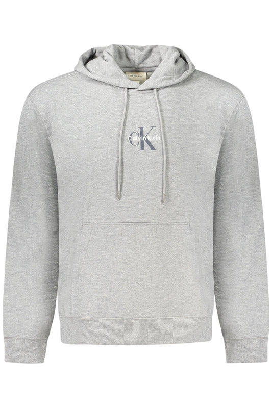 CALVIN KLEIN MEN'S GRAY ZIP-UP SWEATSHIRT-0