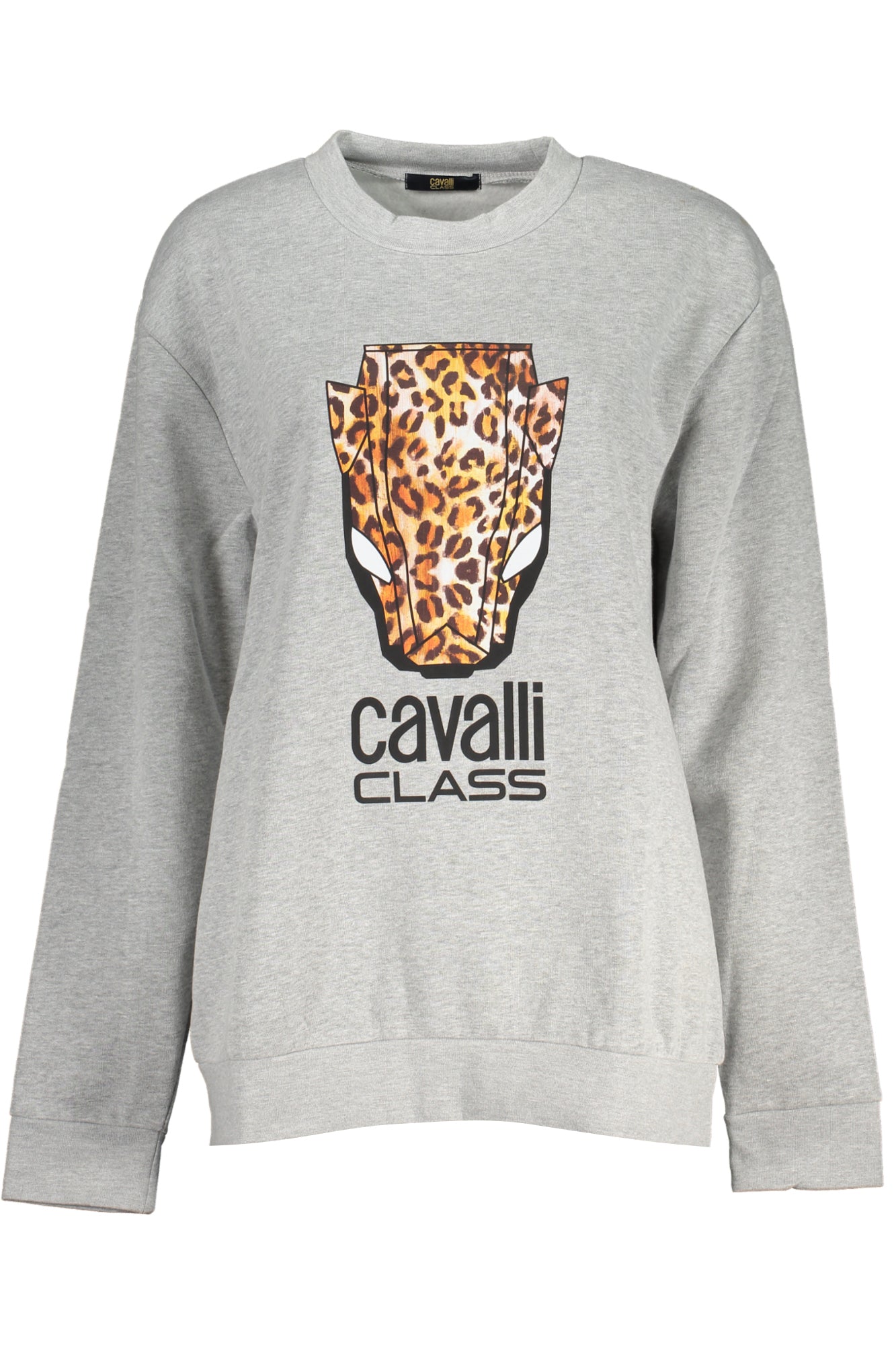 CAVALLI CLASS WOMEN'S GRAY ZIPLESS SWEATSHIRT-0