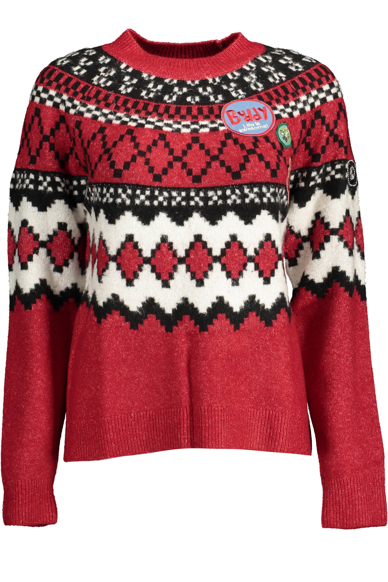 DESIGUAL SWEATER WOMAN RED-0