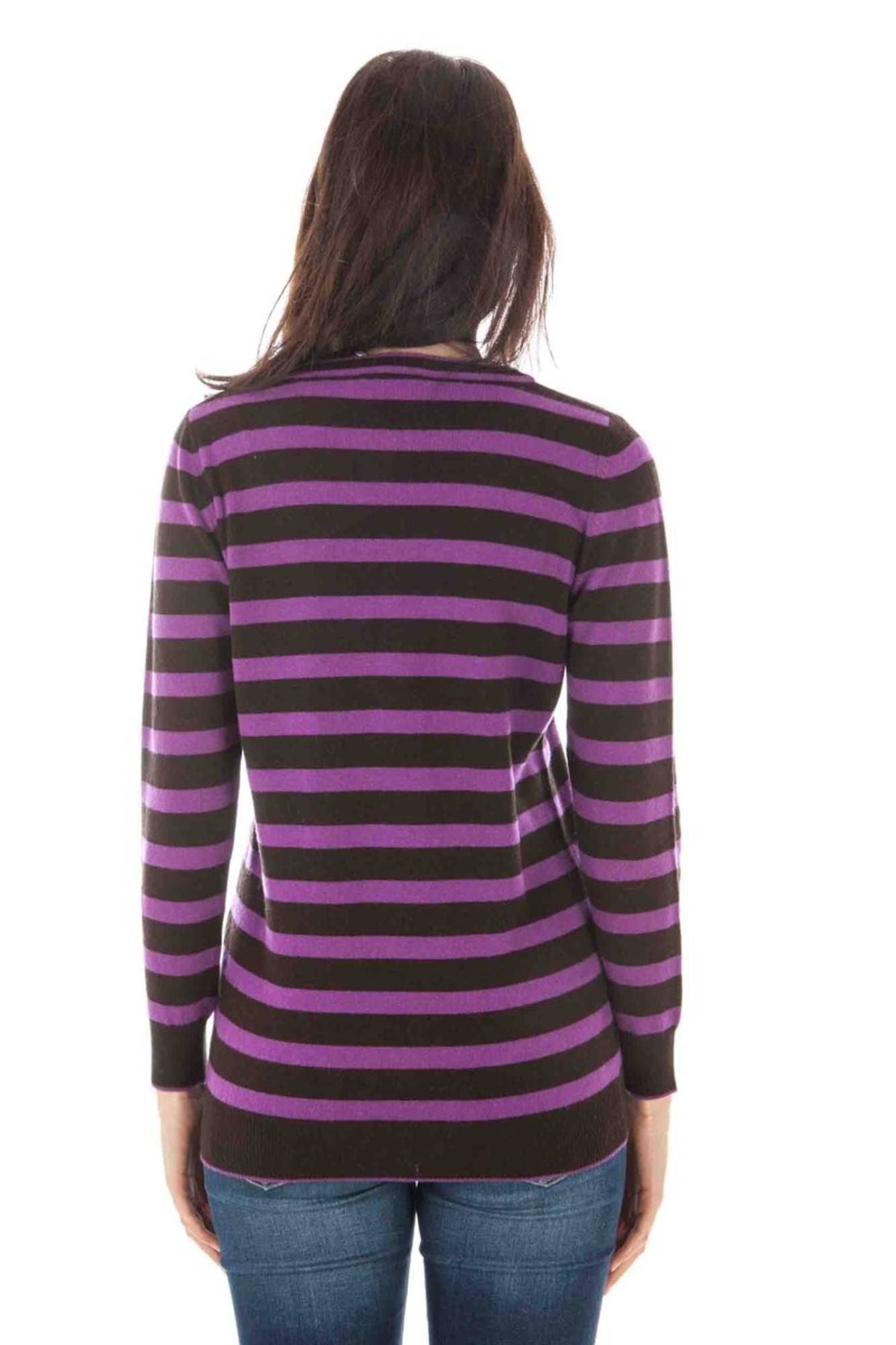 FRED PERRY WOMEN'S PURPLE SWEATER-1