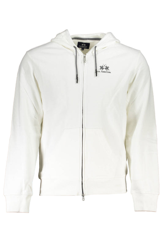 LA MARTINA MEN'S WHITE ZIP SWEATSHIRT-0