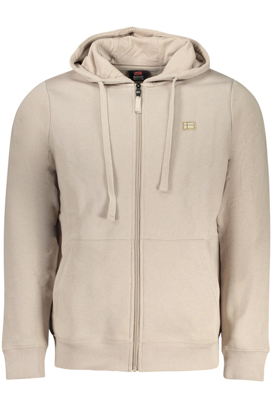 NORWAY 1963 MEN'S BEIGE ZIP-UP SWEATSHIRT-0