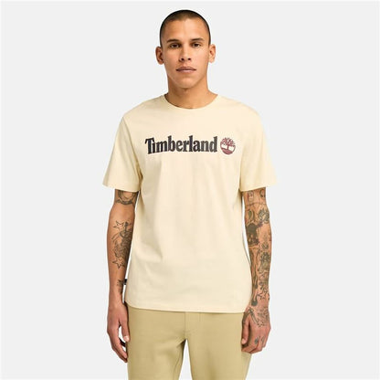 Men’s Short Sleeve T-Shirt Timberland Kennebec River Linear Logo-5