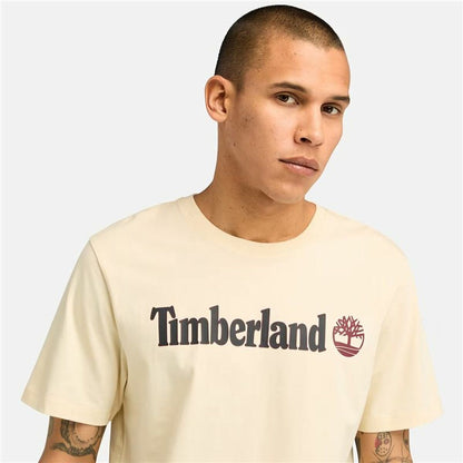 Men’s Short Sleeve T-Shirt Timberland Kennebec River Linear Logo-2