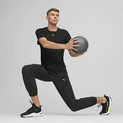 Men’s Short Sleeve T-Shirt Puma FIT Triblend Black-2