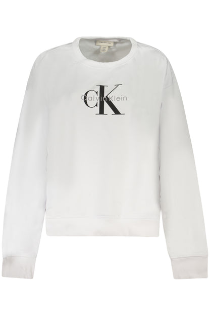 CALVIN KLEIN WOMEN'S ZIP-UP SWEATSHIRT WHITE-0
