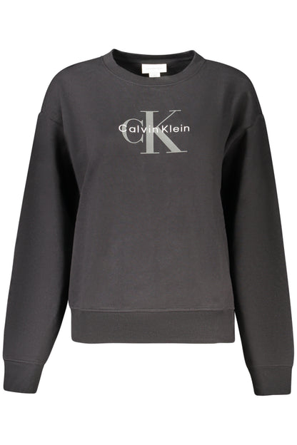 CALVIN KLEIN WOMEN'S BLACK ZIP-UP SWEATSHIRT-0