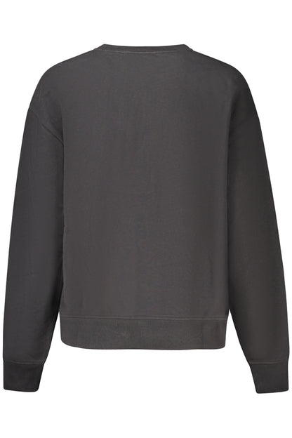 CALVIN KLEIN WOMEN'S BLACK ZIP-UP SWEATSHIRT-1