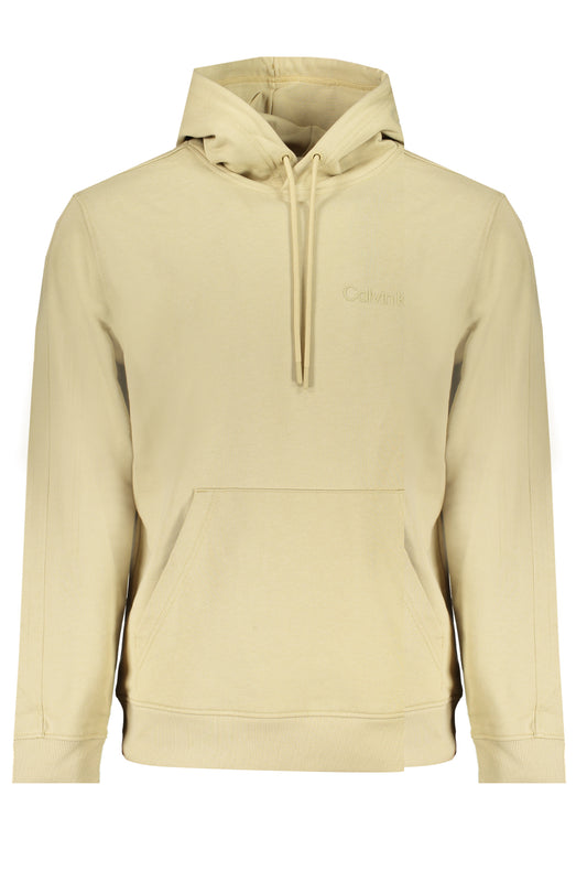CALVIN KLEIN MEN'S BEIGE ZIPLESS SWEATSHIRT-0