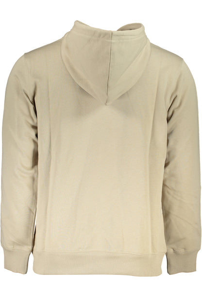 CALVIN KLEIN MEN'S BEIGE ZIPLESS SWEATSHIRT-1