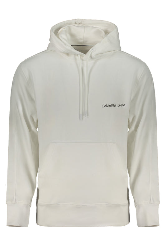 CALVIN KLEIN MEN'S WHITE ZIPLESS SWEATSHIRT-0