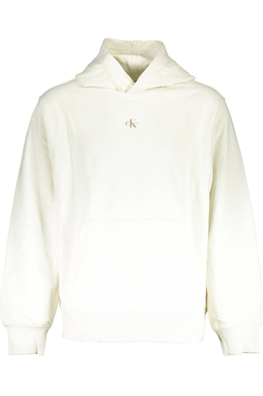 CALVIN KLEIN WHITE MEN'S SWEATSHIRT WITHOUT ZIP-0