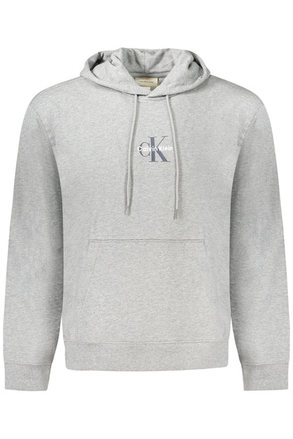 CALVIN KLEIN MEN'S GRAY ZIP-UP SWEATSHIRT-0