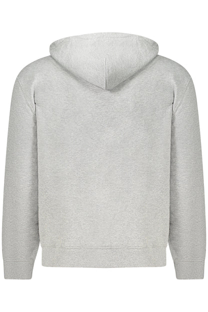 CALVIN KLEIN MEN'S GRAY ZIP-UP SWEATSHIRT-1