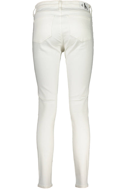 CALVIN KLEIN WOMEN'S DENIM JEANS WHITE-1