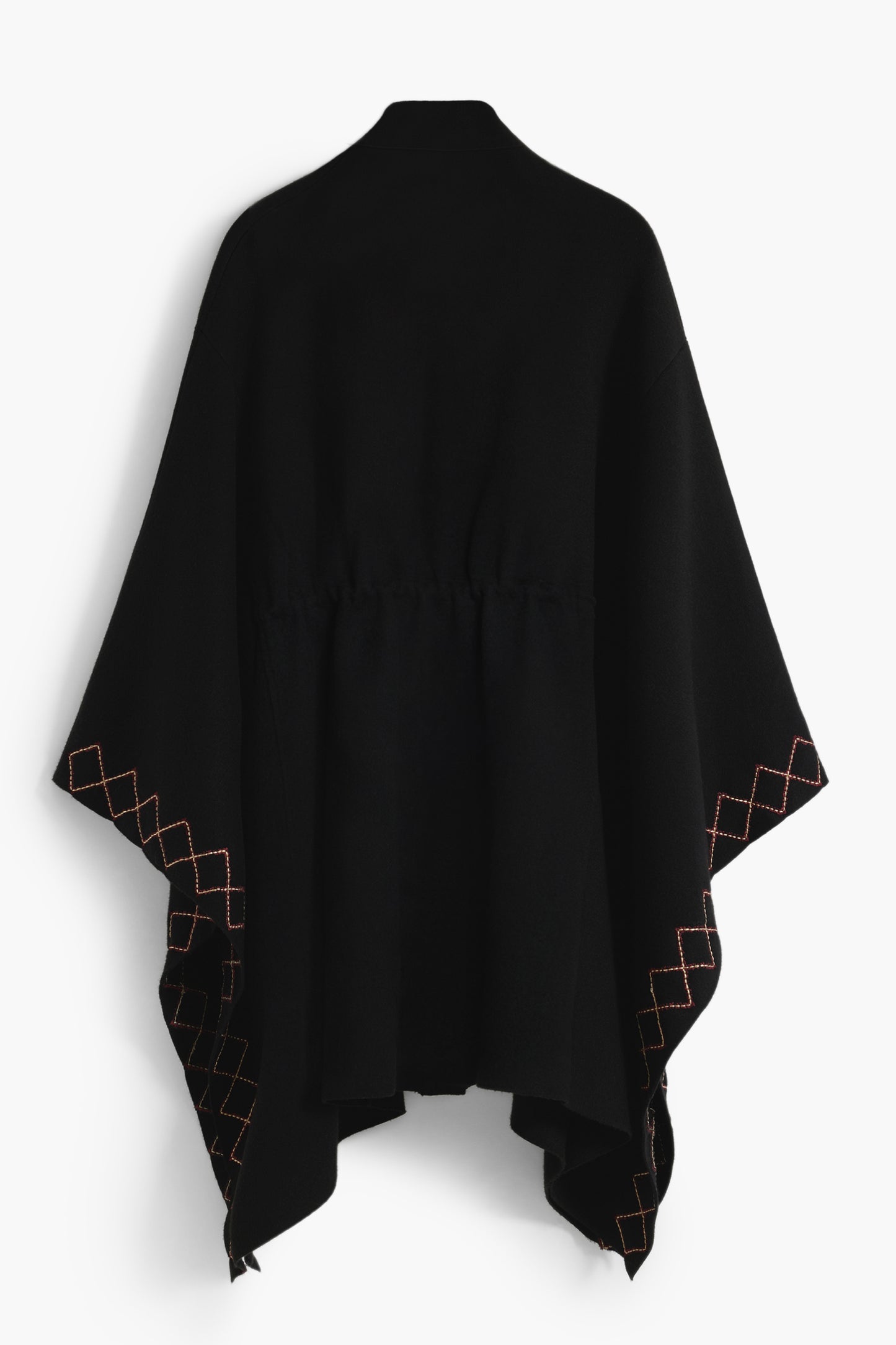 DESIGUAL WOMEN'S BLACK PONCHO-1