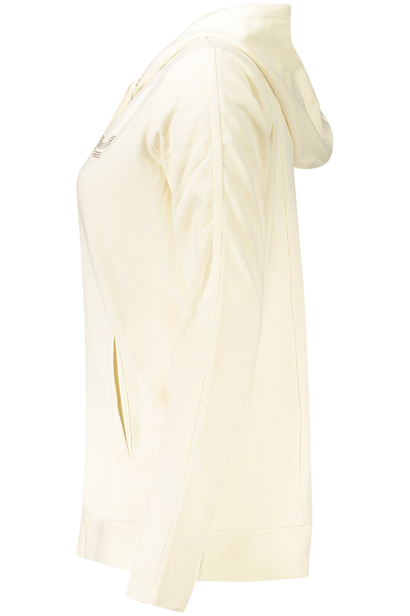 FREDDY WOMEN'S WHITE ZIP-UP SWEATSHIRT-2