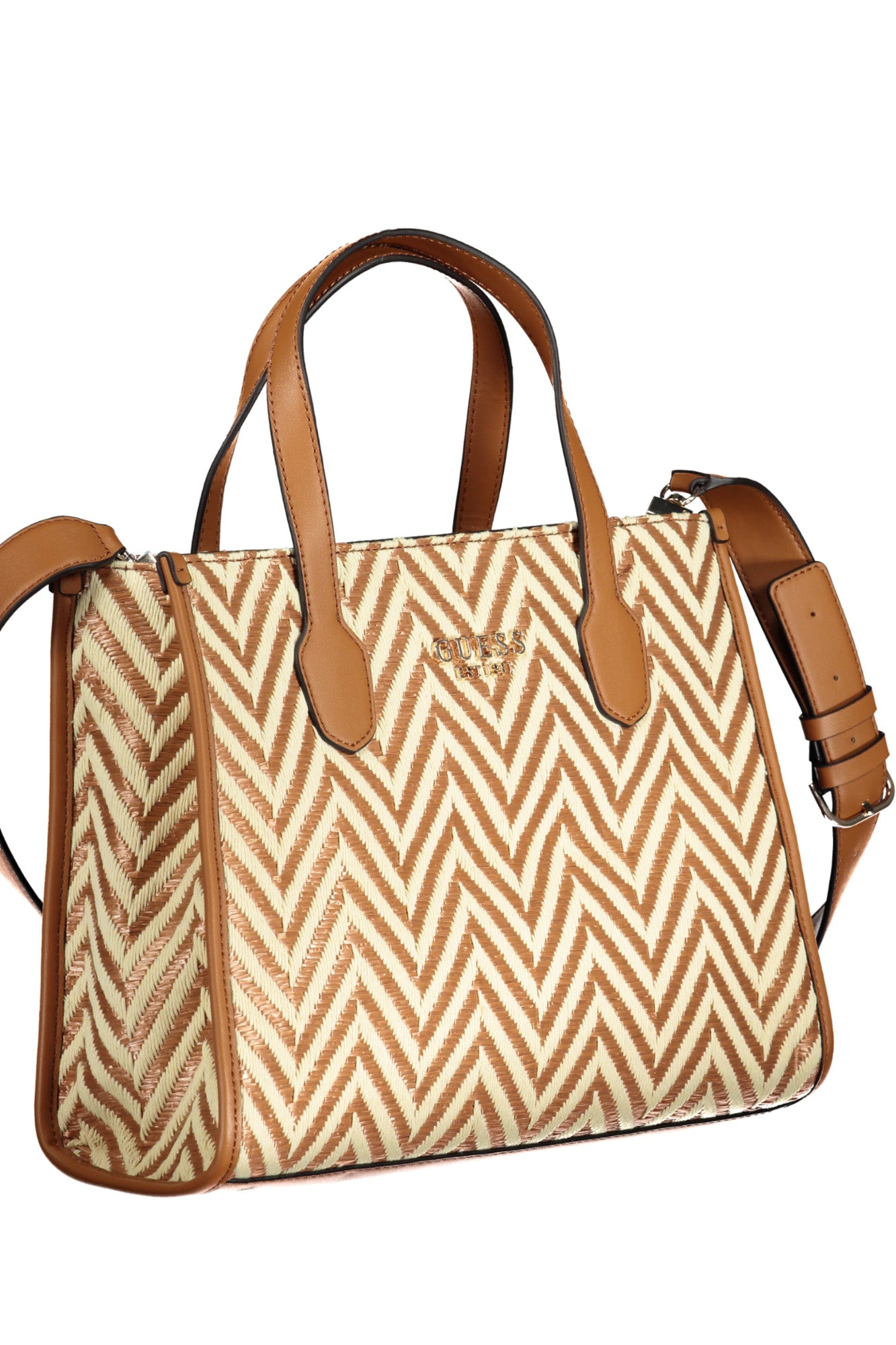 GUESS JEANS BROWN WOMEN'S BAG-2