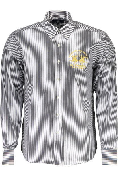 LA MARTINA LONG SLEEVE SHIRT MEN BLUE-0