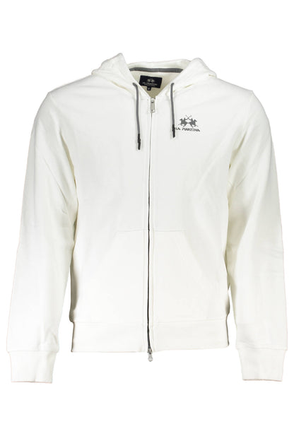 LA MARTINA MEN'S WHITE ZIP SWEATSHIRT-0