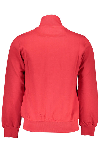 LA MARTINA RED MEN'S ZIP-UP SWEATSHIRT-1