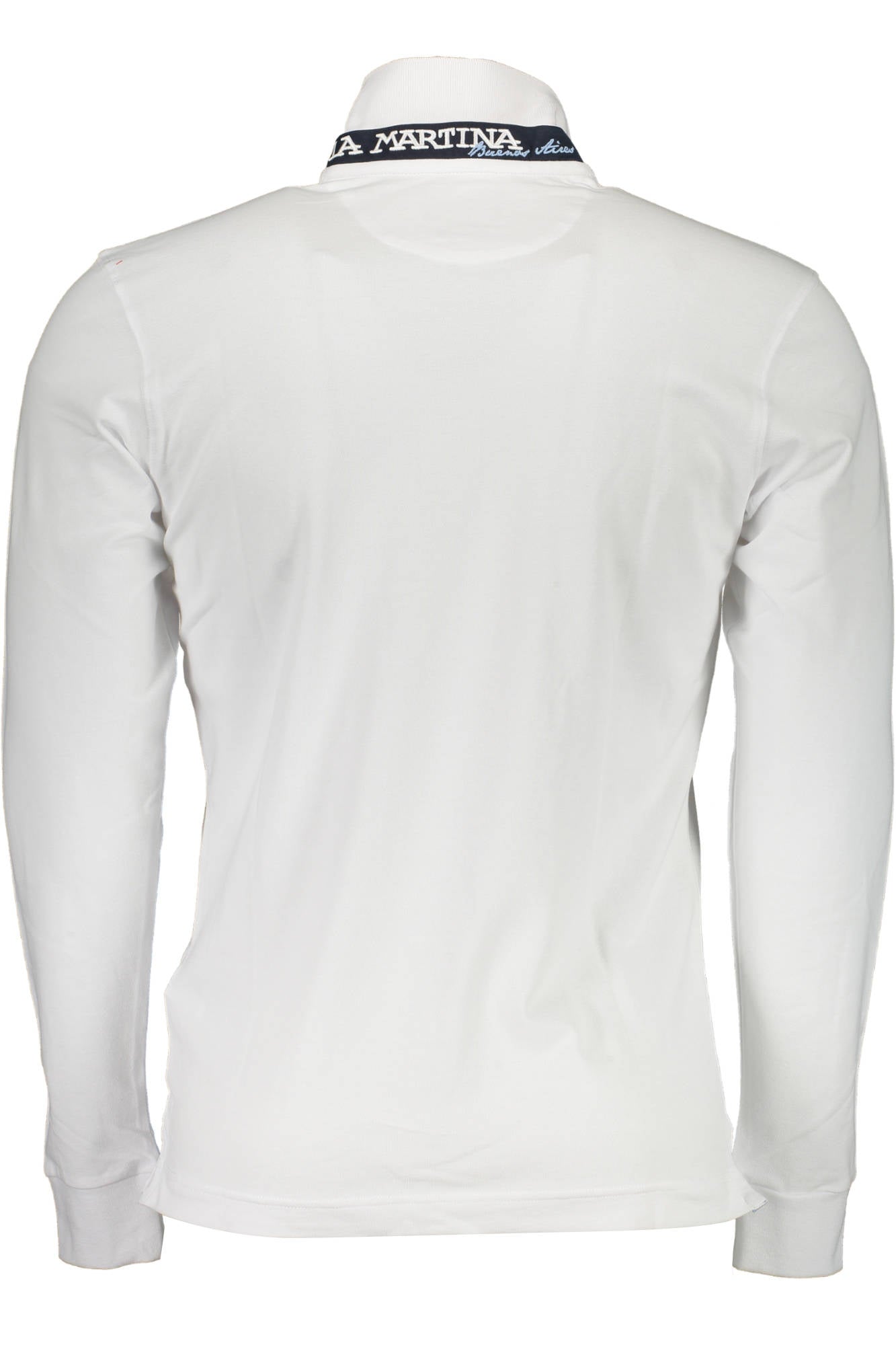 LA MARTINA MEN'S WHITE LONG SLEEVE POLO SHIRT-1