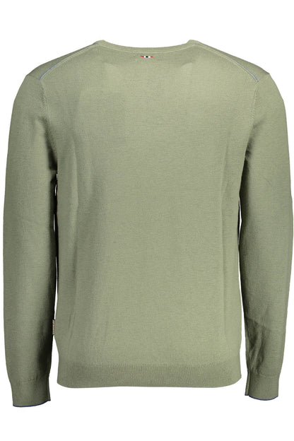 NAPAPIJRI MEN'S GREEN SWEATER-1
