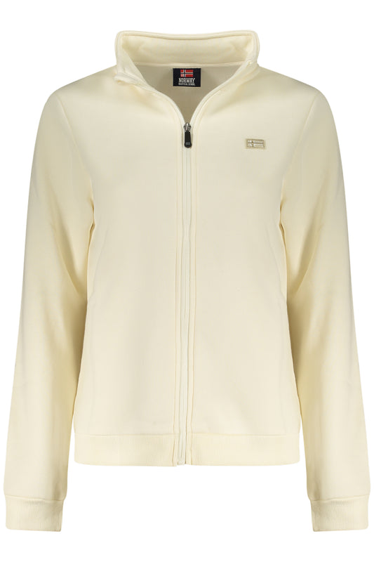 NORWAY 1963 WOMEN'S WHITE ZIP-UP SWEATSHIRT-0