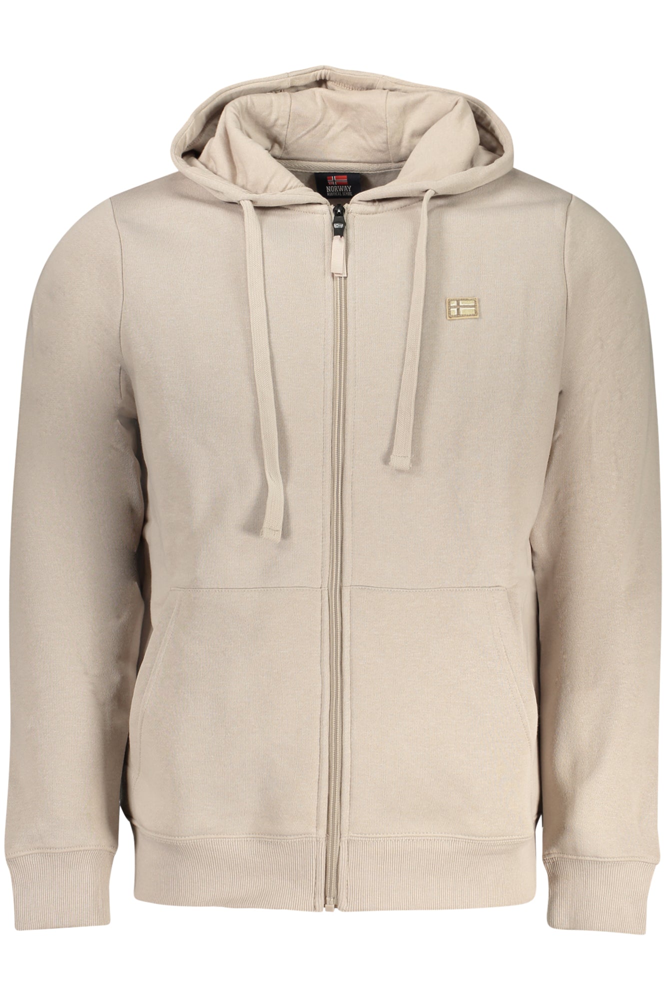 NORWAY 1963 MEN'S BEIGE ZIP-UP SWEATSHIRT-0