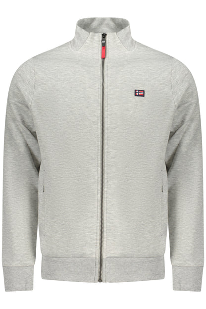 NORWAY 1963 MEN'S GRAY ZIP-UP SWEATSHIRT-0