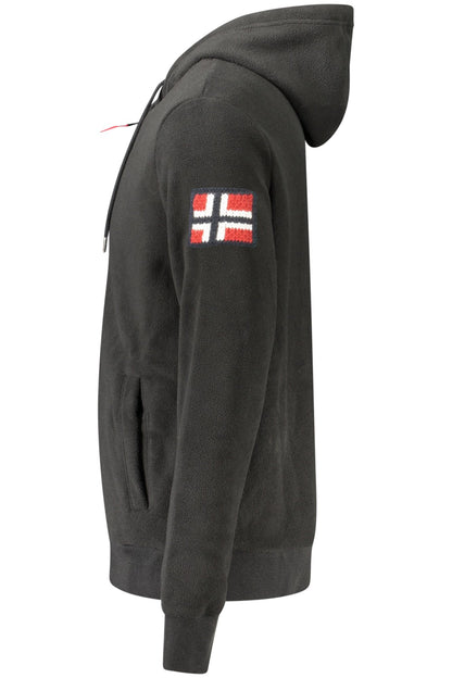 NORWAY 1963 MEN'S BLACK ZIP-UP SWEATSHIRT-2