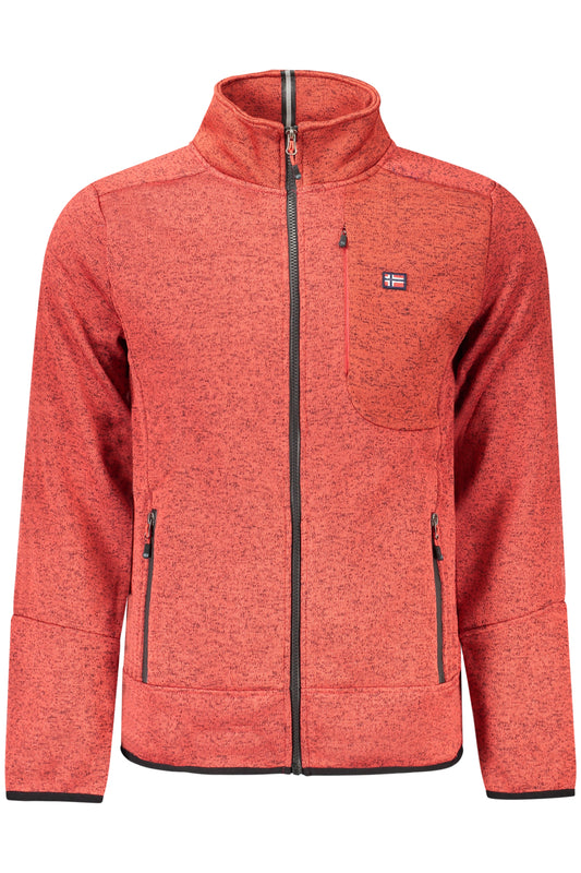 NORWAY 1963 MEN'S RED ZIP-UP SWEATSHIRT-0