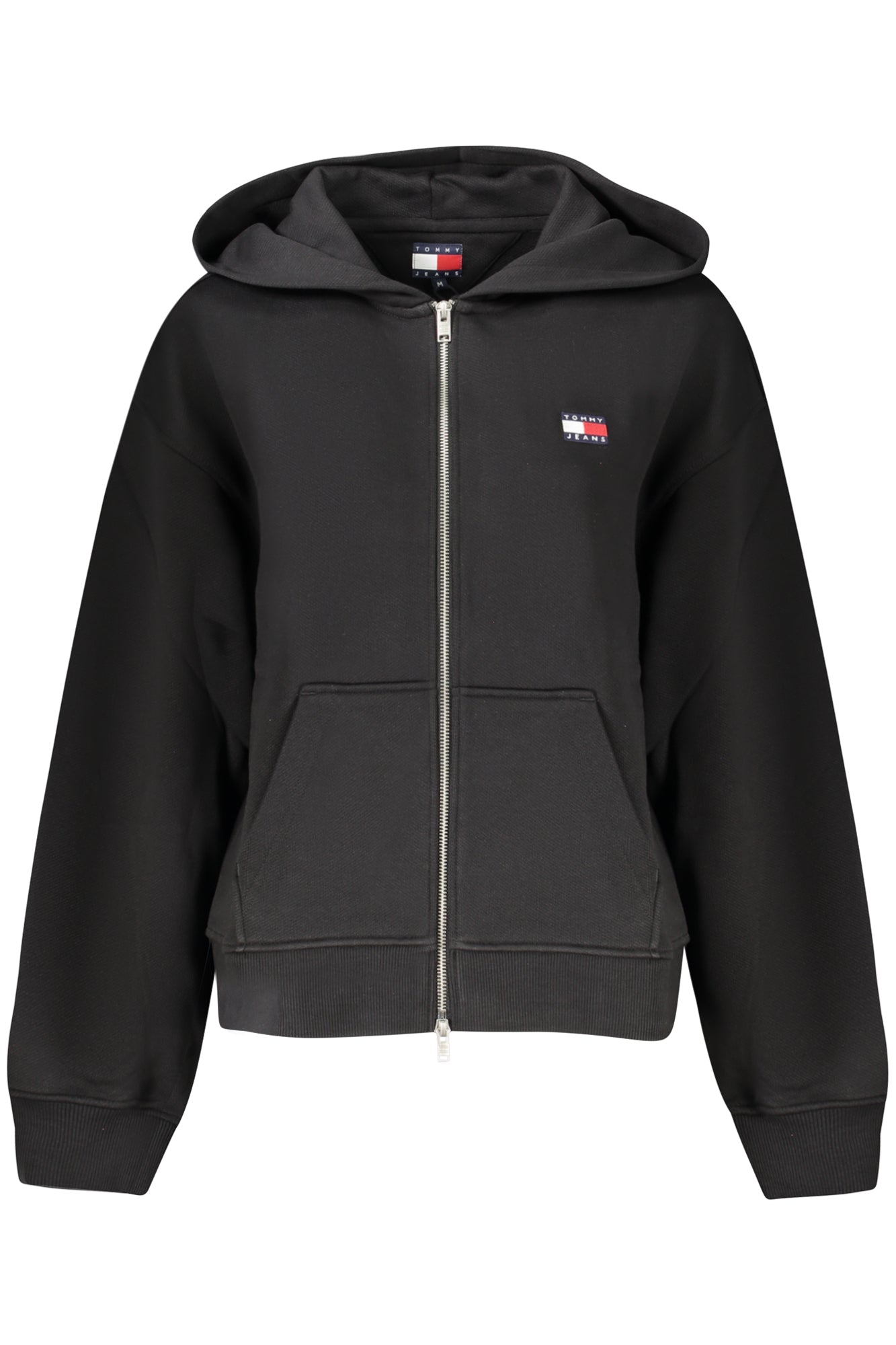 TOMMY HILFIGER WOMEN'S ZIP-UP SWEATSHIRT BLACK-0