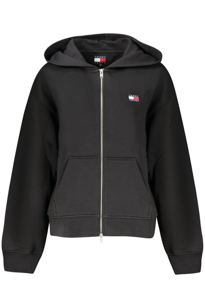 TOMMY HILFIGER WOMEN'S ZIP-UP SWEATSHIRT BLACK-0