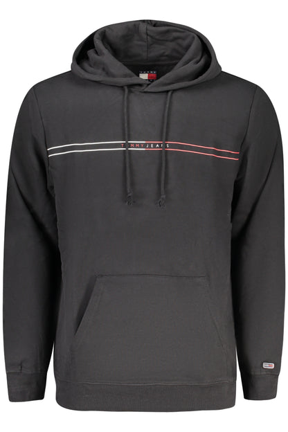 TOMMY HILFIGER MEN'S BLACK ZIP-UP SWEATSHIRT-0