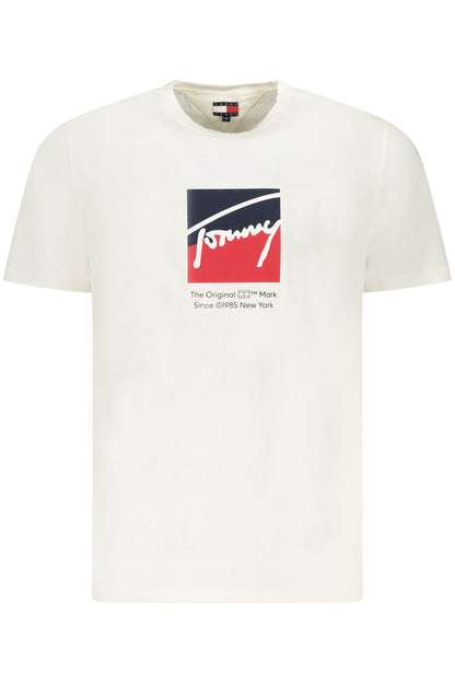 TOMMY HILFIGER MEN'S SHORT-SLEEVE T-SHIRT WHITE-0